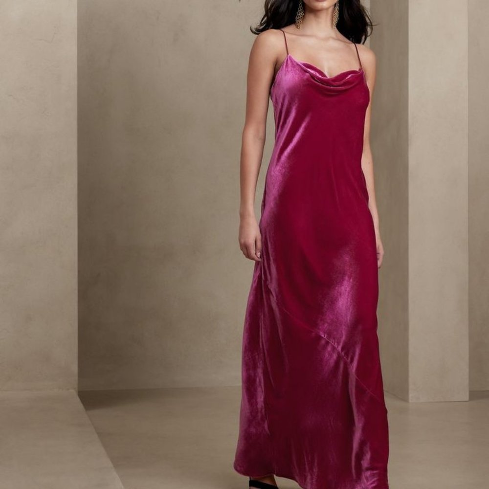 Banana Republic Velvet Maxi Dress